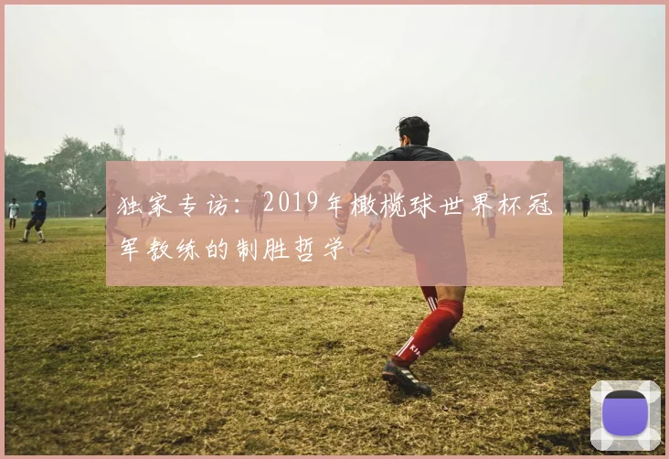 独家专访：2019年橄榄球世界杯冠军教练的制胜哲学